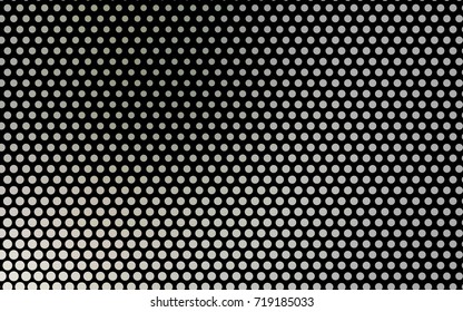 Light Gray vector red banner with set of circles, dots. Donuts Background. Creative Design Template. Technological halftone illustration.