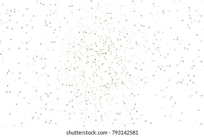 Light Gray vector red banner with set of circles, dots. Donuts Background. Creative Design Template. Technological halftone illustration.