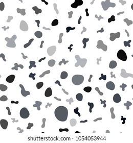 Light Gray vector seamless background with liquid shapes. Brand-new colored illustration in marble style with gradient. The elegant pattern for brand book.
