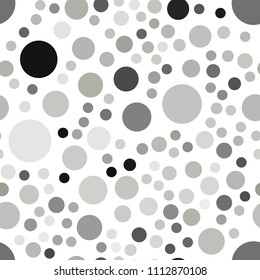 Light Gray vector seamless background with bubbles. Blurred decorative design in abstract style with bubbles. Pattern can be used for ads, leaflets.