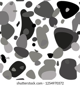 Light Gray vector seamless background with bubbles. Illustration with set of shining colorful abstract circles. Design for textile, fabric, wallpapers.