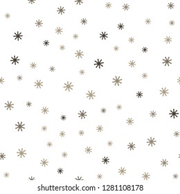 Light Gray vector seamless background with xmas snowflakes. Shining colorful illustration with snow on abstract template. Template for business cards, websites.