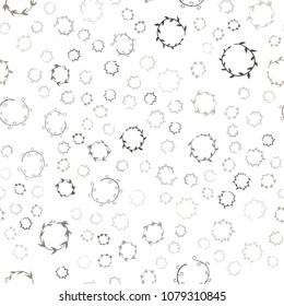 Light Gray vector seamless  cover with spots. Abstract illustration with colored bubbles in nature style. Completely new template for your brand book.
