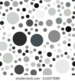 Light Gray vector seamless cover with spots. Glitter abstract illustration with blurred drops of rain. Completely new template for your brand book.