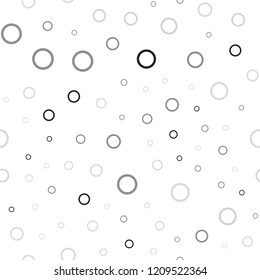 Light Gray vector seamless cover with spots. Abstract illustration with colored bubbles in nature style. Completely new template for your brand book.