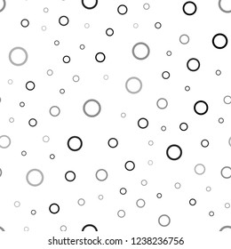 Light Gray vector seamless cover with spots. Abstract illustration with colored bubbles in nature style. Pattern can be used as texture of wallpapers.