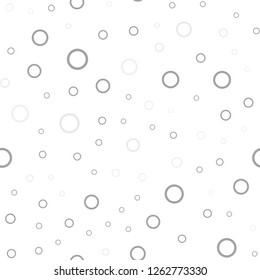 Light Gray vector seamless cover with spots. Illustration with set of shining colorful abstract circles. Beautiful design for your business advert.