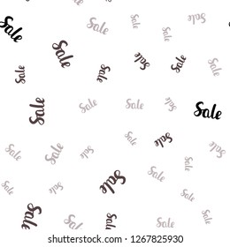 Light Gray vector seamless cover with symbols of sales. Shining colorful illustration with isolated selling prices. Pattern for ads, posters, banners of sales.