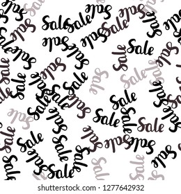Light Gray vector seamless cover with symbols of 70, 90 % sales. Illustration with signs of sales on abstract template. Template for season sales, shopping ads.