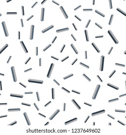 Light Gray vector seamless, isometric layout with flat lines. Glitter abstract illustration with colorful sticks. Design for wallpaper, fabric makers.