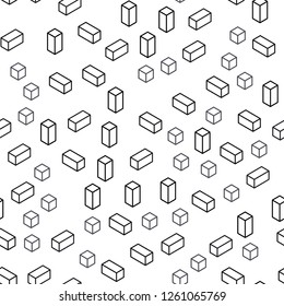 Light Gray vector seamless, isometric background with rectangles. Modern abstract illustration with colorful rectangles. Texture for window blinds, curtains.