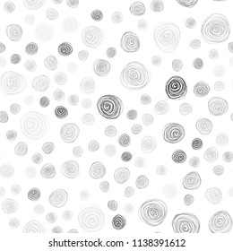 Light Gray vector seamless natural elegant pattern. An elegant bright illustration with flowers in Natural style. Elegant pattern for a brand book.