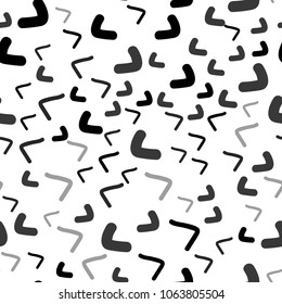 Light Gray vector seamless  pattern with bent lines. Shining illustration, which consist of blurred lines, circles. A new texture for your  ad, booklets, leaflets.