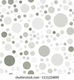 Light Gray vector seamless pattern with spheres. Illustration with set of shining colorful abstract circles. New design for ad, poster, banner of your website.