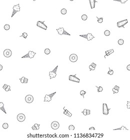Light Gray vector seamless pattern with fresh ingredients. Illustration with set of fresh food in doodle style. Pattern for ad, booklets, leaflets of restaurants.