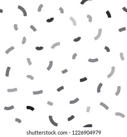 Light Gray vector seamless pattern with lava shapes. Glitter abstract illustration with wry lines. New composition for your brand book.