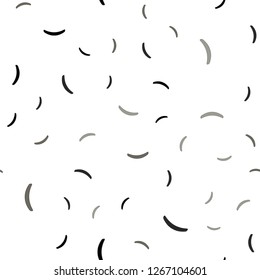 Light Gray vector seamless pattern with curved lines. A completely new colorful illustration in simple style. A completely new template for your design.