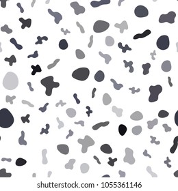 Light Gray vector seamless template with bubble shapes. Shining illustration, which consist of blurred lines, circles. The elegant pattern for brand book.