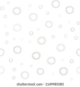 Light Gray vector seamless template with circles. Abstract illustration with colored bubbles in nature style. Pattern can be used for futuristic ad, booklets.