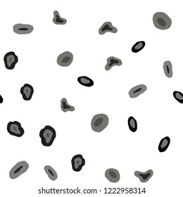 Light Gray vector seamless template with circles. Modern abstract illustration with colorful water drops. Pattern for design of window blinds, curtains.