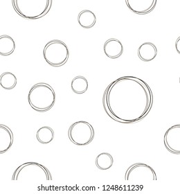 Light Gray vector seamless template with circles. Blurred bubbles on abstract background with colorful gradient. Texture for window blinds, curtains.