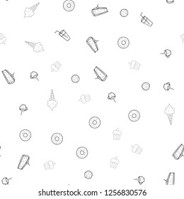 Light Gray vector seamless template with organic meal. Fast Food on blurred abstract background with colorful gradient. Design for ad, poster, banner of cafes or restaurants.