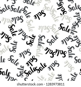 Light Gray vector seamless template with 70, 90% selling. Abstract illustration with colorful gradient symbols of sales. Backdrop for super sales on Black Friday.