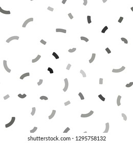 Light Gray vector seamless template with bent ribbons. Glitter abstract illustration with wry lines. A completely new template for your business design.