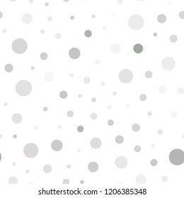 Light Gray vector seamless texture with disks. Modern abstract illustration with colorful water drops. Pattern for trendy fabric, wallpapers.