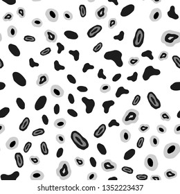 Light Gray vector seamless texture with disks. Glitter abstract illustration with blurred drops of rain. Pattern for design of fabric, wallpapers.