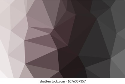 Light Gray vector shining triangular backdrop. Glitter abstract illustration with an elegant design. A completely new template for your business design.