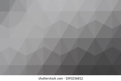 Light Gray vector shining triangular layout. Colorful illustration in abstract style with triangles. New template for your brand book.