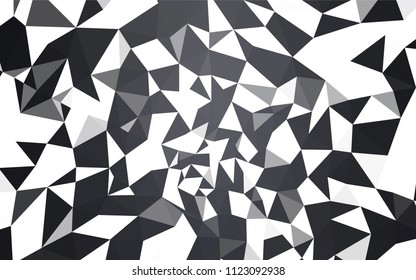 Light Gray vector shining triangular layout. Colorful illustration in abstract style with triangles. Polygonal design for your web site.