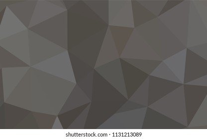 Light Gray vector shining triangular backdrop. Polygonal abstract illustration with gradient. Template for cell phone's backgrounds.
