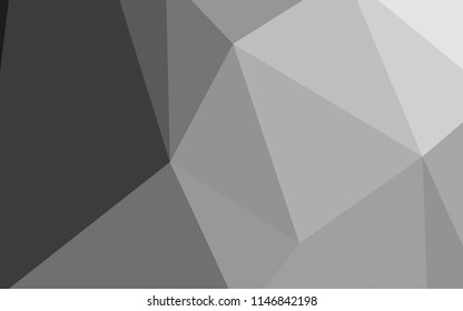 Light Gray vector shining triangular cover. Shining colorful illustration with triangles. A completely new design for your leaflet.