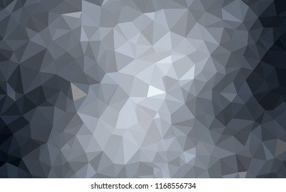 Light Gray vector shining triangular cover. Creative geometric illustration in Origami style with gradient. A new texture for your web site.