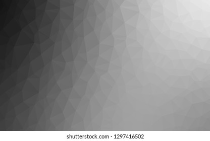 Light Gray vector shining triangular layout. Elegant bright polygonal illustration with gradient. New template for your brand book.