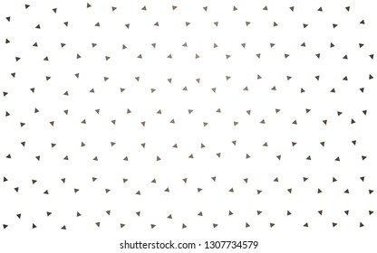 Light Gray vector  shining triangular backdrop. A sample with polygonal shapes. Completely new template for your banner.