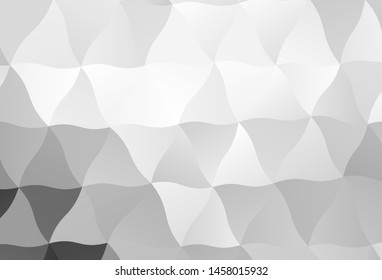 Light Gray vector shining triangular layout. Colorful abstract illustration with triangles. Polygonal design for your web site.