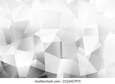 Light Gray vector shining triangular layout. Shining colorful illustration with triangles. Polygonal design for your web site.