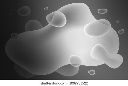 Light Gray vector template with abstract circles. A completely new color illustration in memphis style. Memphis design for your web site.