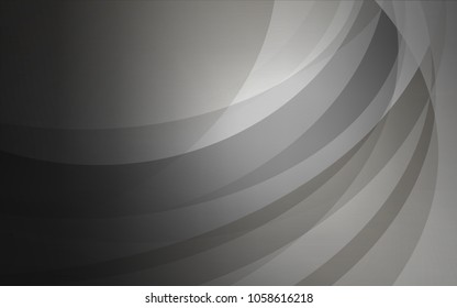 Light Gray vector template with abstract circles. Creative geometric illustration in marble style with gradient. A completely new memphis design for your business.