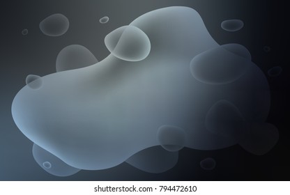 Light Gray vector template with abstract circles. An elegant bright illustration with gradient. A new texture for your  ad, booklets, leaflets.