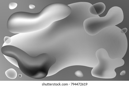 Light Gray vector template with abstract circles. Glitter abstract illustration with wry lines. Pattern for your business design.