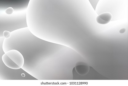Light Gray vector template with bent lines. Colorful illustration in abstract memphis style with gradient. Memphis design for your web site.