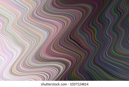 Light Gray vector template with bent ribbons. A sample with blurred bubble shapes. Textured wave pattern for backgrounds.