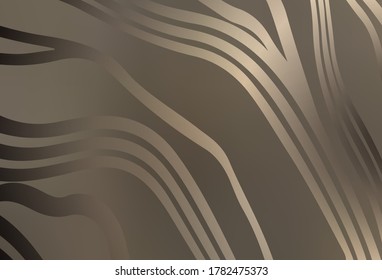 Light Gray vector template with bent lines. A completely new colorful illustration in simple style. Brand new design for your ad.