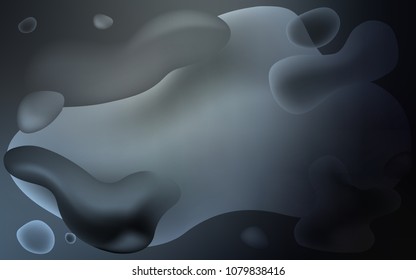 Light Gray vector template with bubble shapes. Modern gradient abstract illustration with bandy lines. Memphis design for your web site.