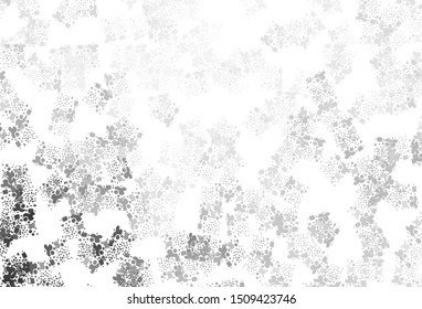 Light Gray vector template with chaotic shapes. Modern abstract illustration with colorful random forms. Modern design for your business card.