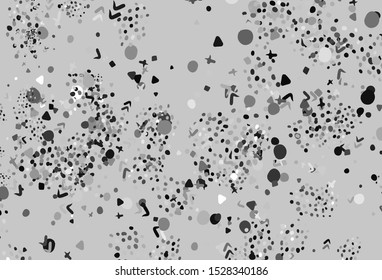 Light Gray vector template with chaotic shapes. Illustration with colorful gradient shapes in abstract style. Best smart design for your business.